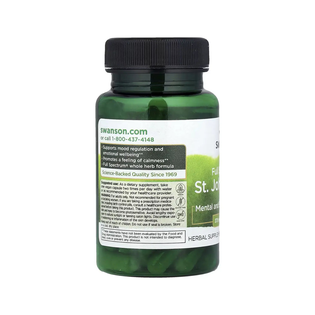 Swanson Hierba De San Juan St. John´s Wort 375 Mg 60 Cap Sfn
