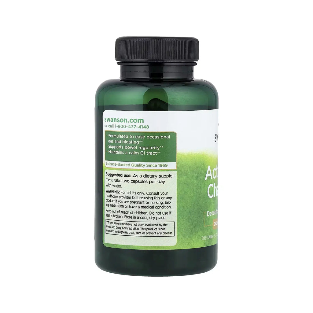 SWANSON CARBON VEGETAL ACTIVADO 260MG 120CAPS SFN