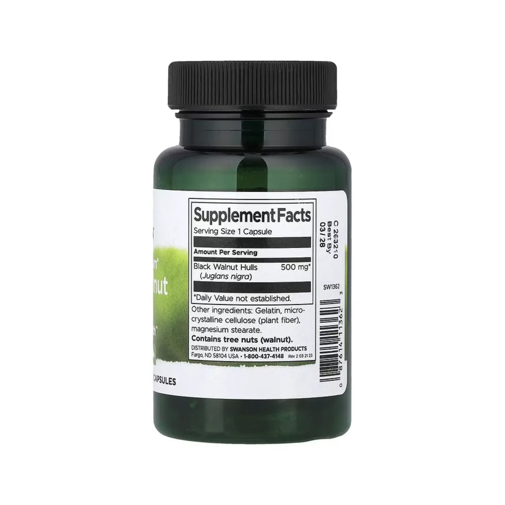 SWANSON SEMILLA DE NUEZ NEGRA 400 MG 60 CAPS SFN