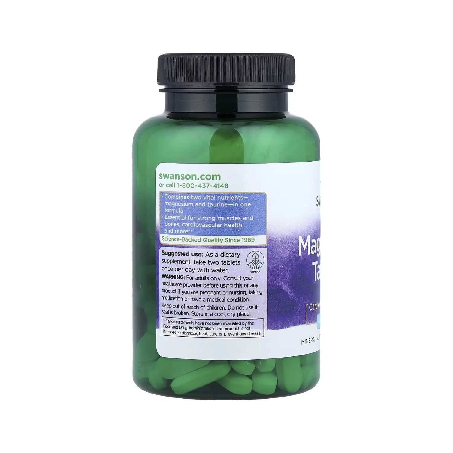 SWANSON TAURATO DE MAGNESIO 100MG 120TABS SFN