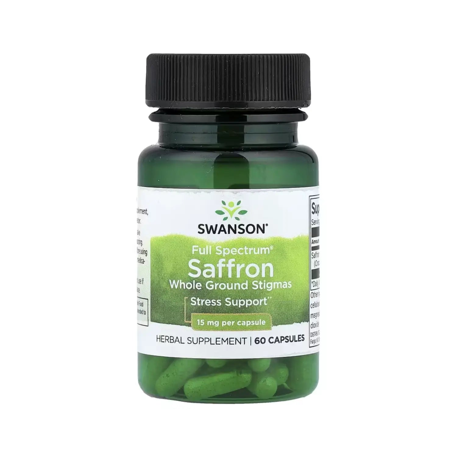 Swanson Full Spectrum Saffron Whole Ground Stigmas 15 mg 60 Caps SFN