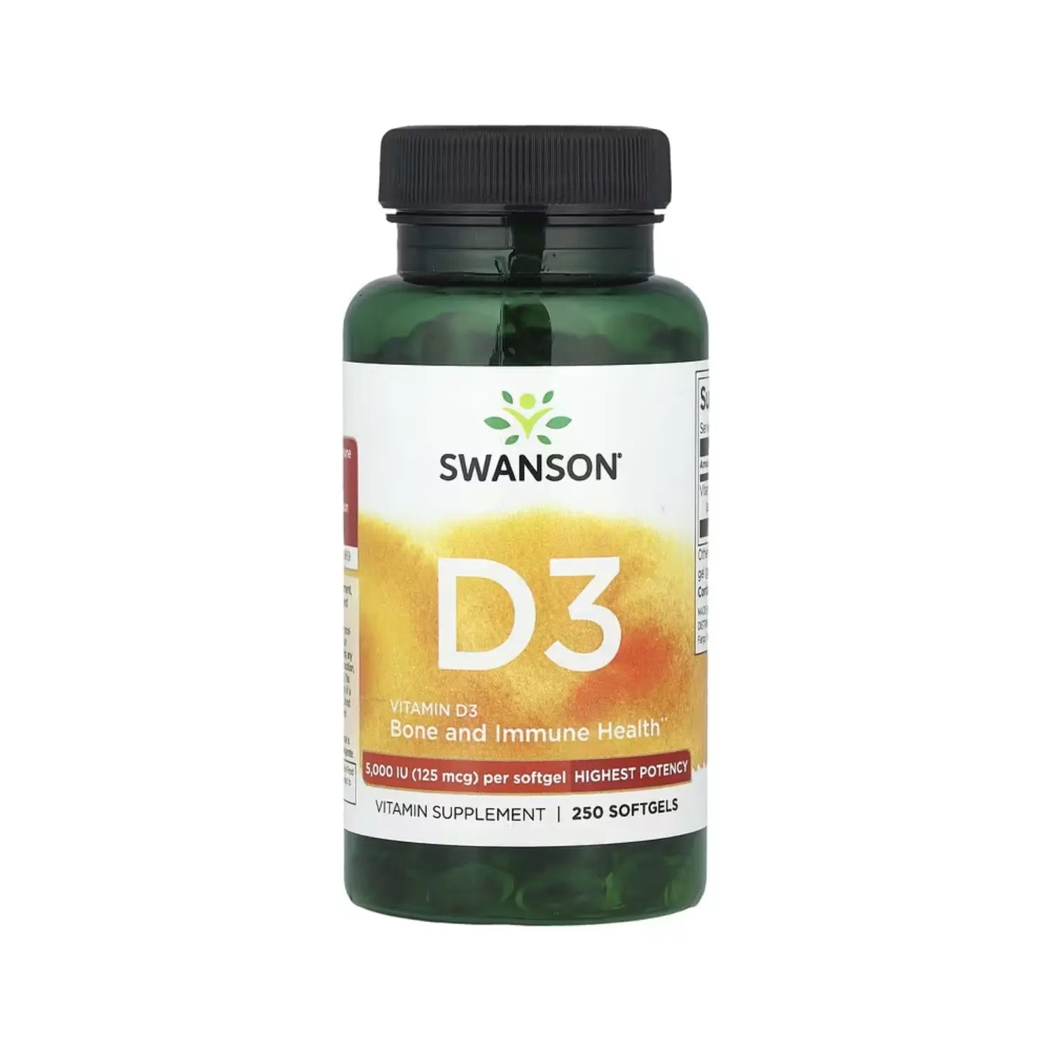 SWANSON VITAMINA D3 5000IU (125MCG) 250 SGEL SFN
