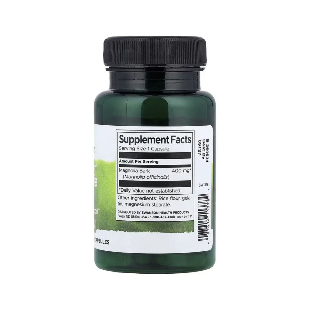 SWANSON CORTEZA MAGNOLIA DE FULL SPECTRUM 400MG 60CAPS SFN