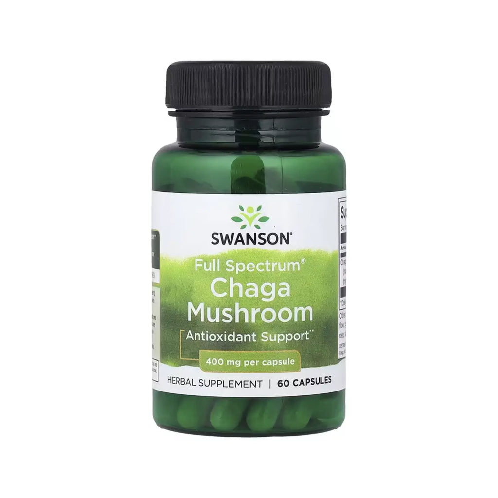 SWANSON HONGO CHAGA ANTIOXIDANTE 400MG 60CAPS SFN