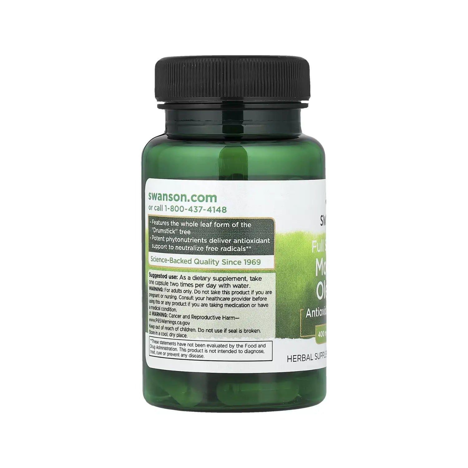 Swanson Moringa Oleifera Full Spectrum 400 Mg 60 Caps Sfn