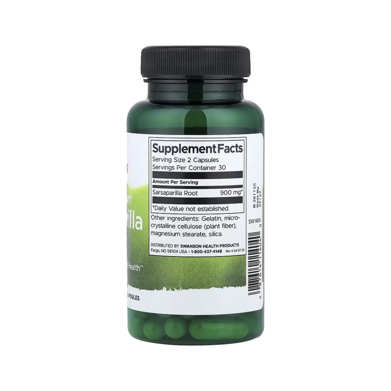 SWANSON RAIZ DE ZARZAPARRILLA 450MG 60CAPS SFN