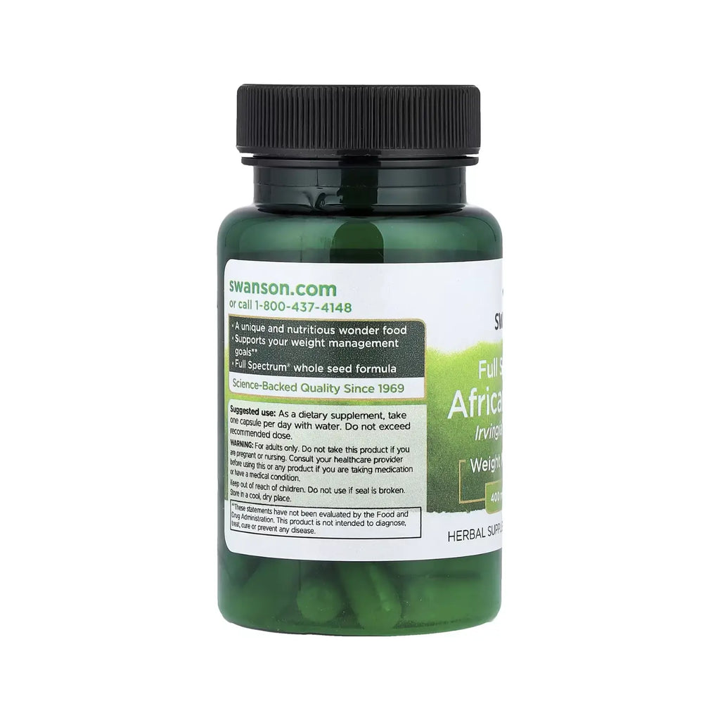 Swanson Full Spectrum African Mango Irvingia Gabonensis 400 mg 60 Caps SFN