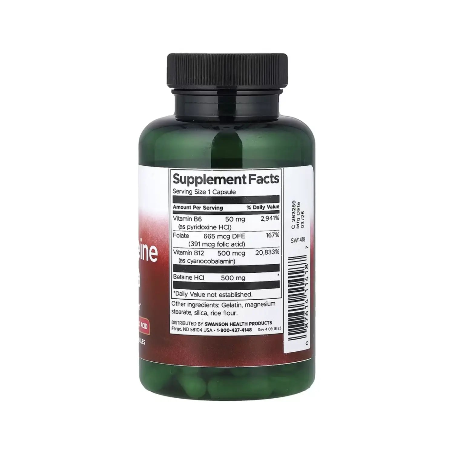 Swanson Homocysteine Formula 120 Caps sfn