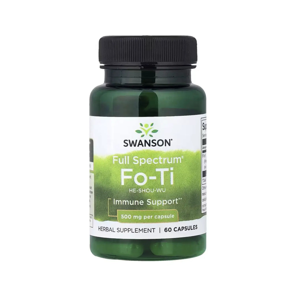 SWANSON FO TI HE SHOU WU FULL SPECTRUM 500MG 60 CAPS SFN