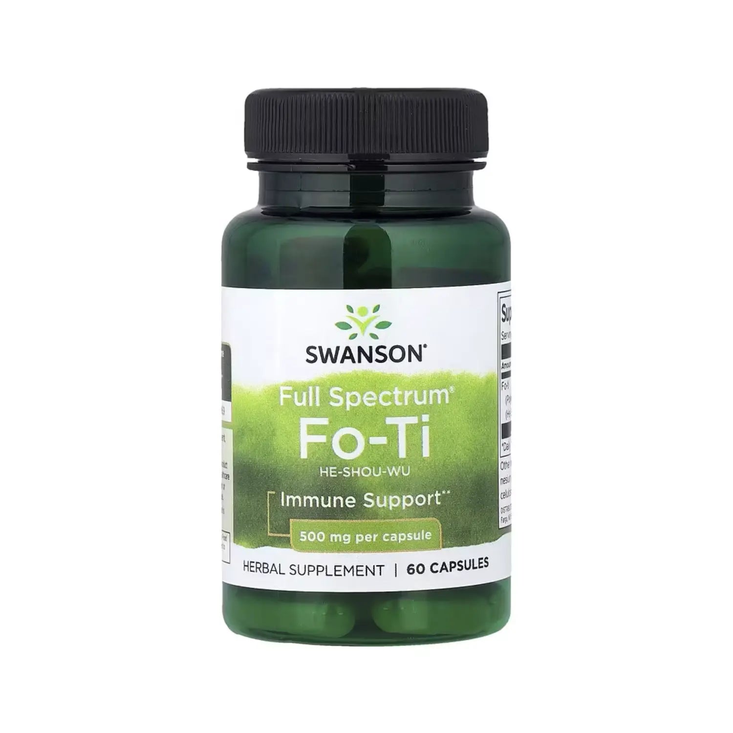 SWANSON FO TI HE SHOU WU FULL SPECTRUM 500MG 60 CAPS SFN