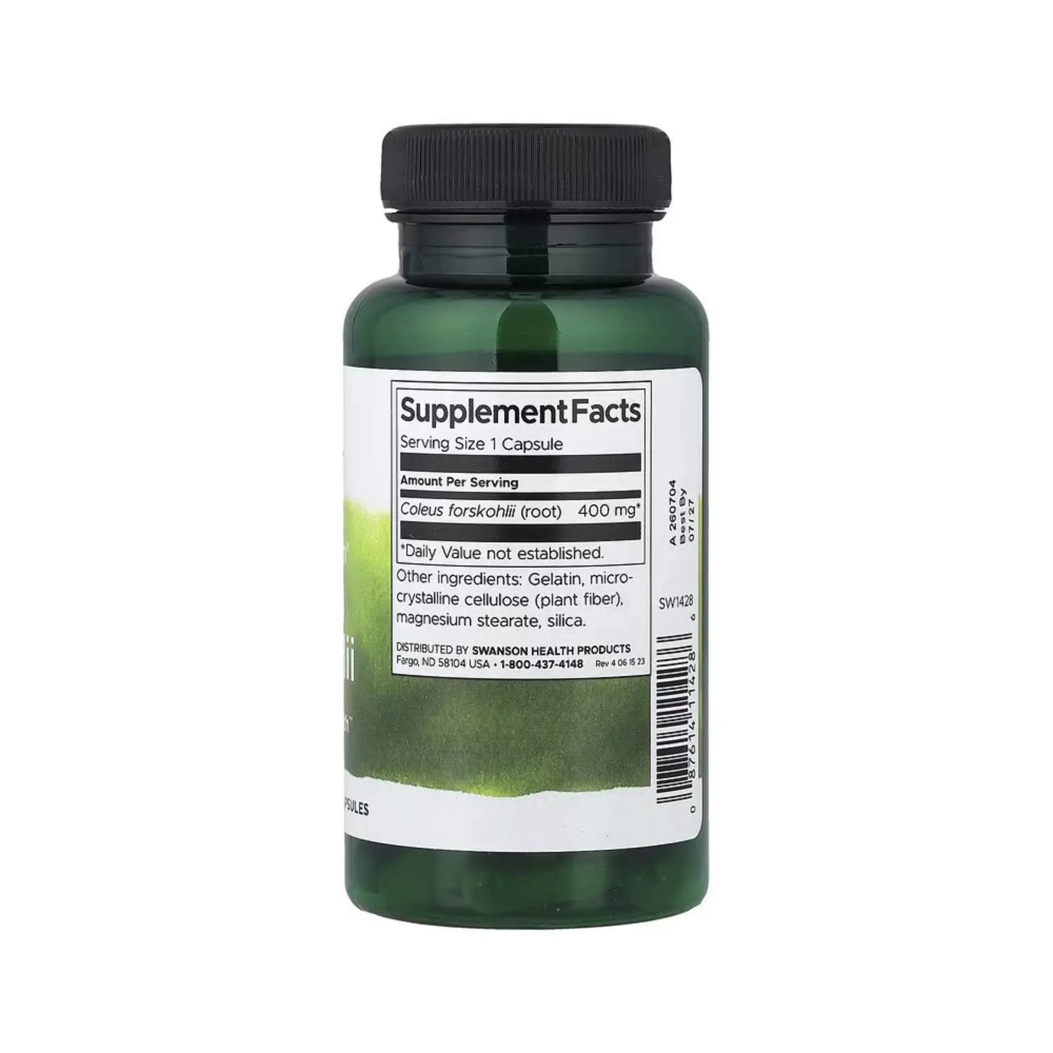 SWANSON COLEUS FORSKOHLII ESPECTRO COMPLETO 400MG 60CAPS SFN