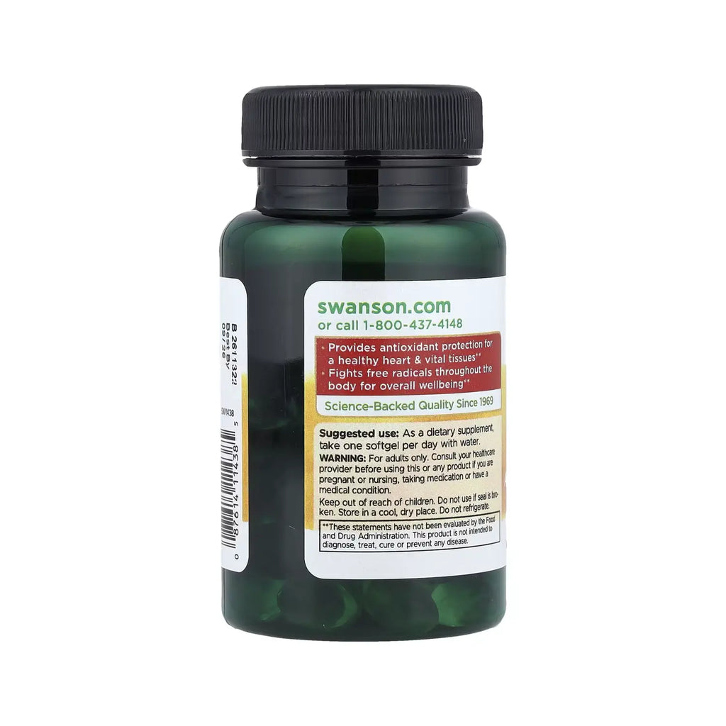 SWANSON VITAMINA E 180MG (400 UI) 60SOFTCAPS SFN