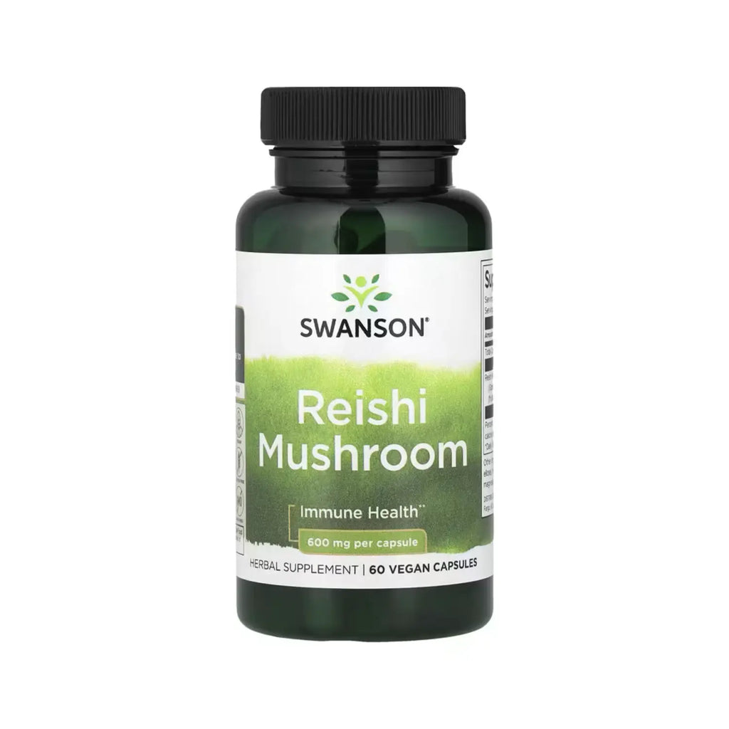 Swanson Hongo reishi 600mg salud inmunitaria 60 capsulas sfn