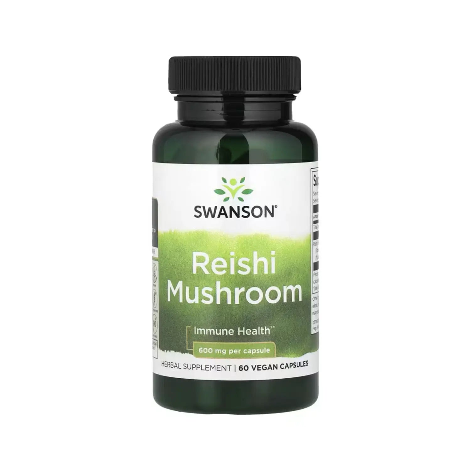 Swanson Hongo reishi 600mg salud inmunitaria 60 capsulas sfn