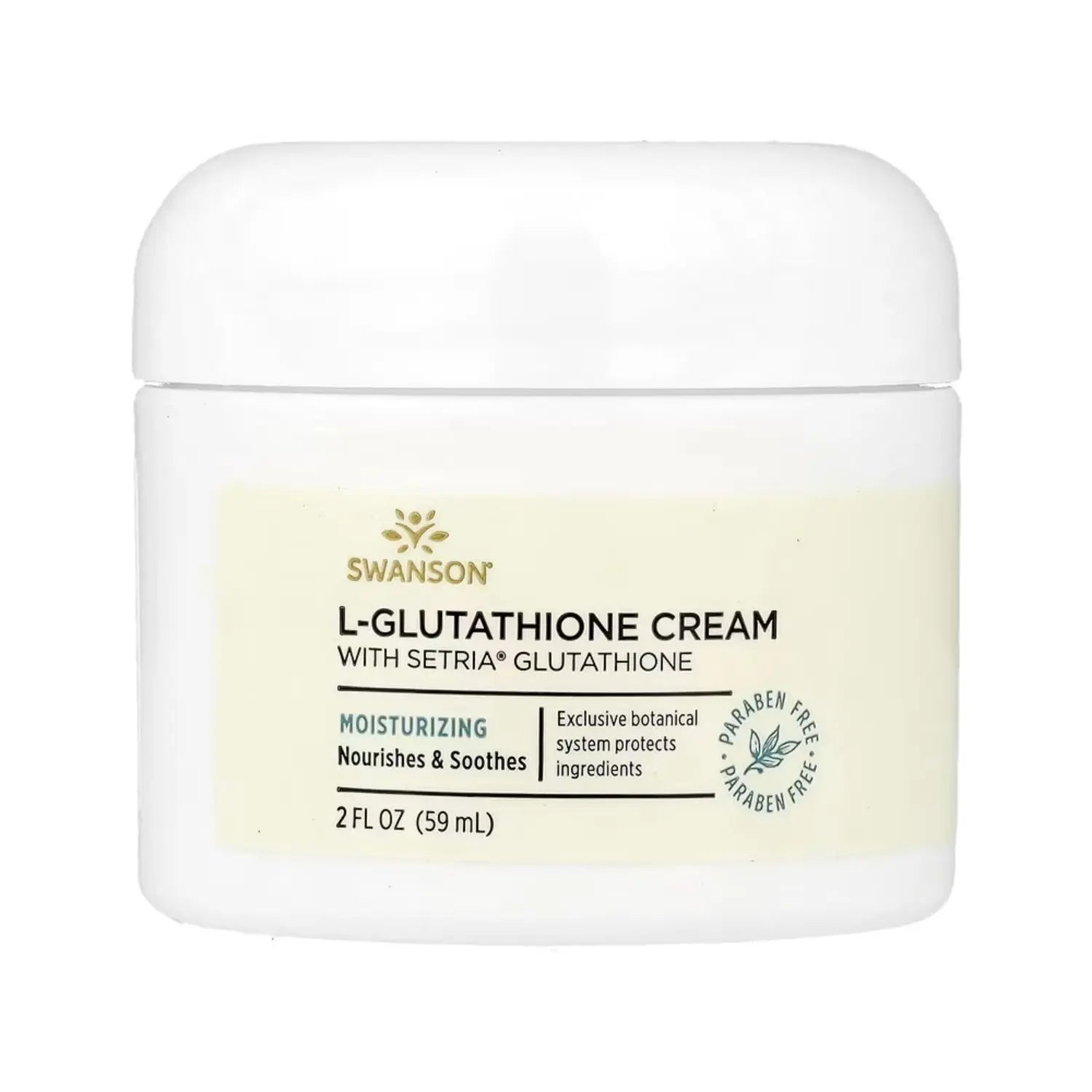 Swanson, Crema de L-glutatión con glutatión setria 59 ml (2 oz. Líq.) SFN