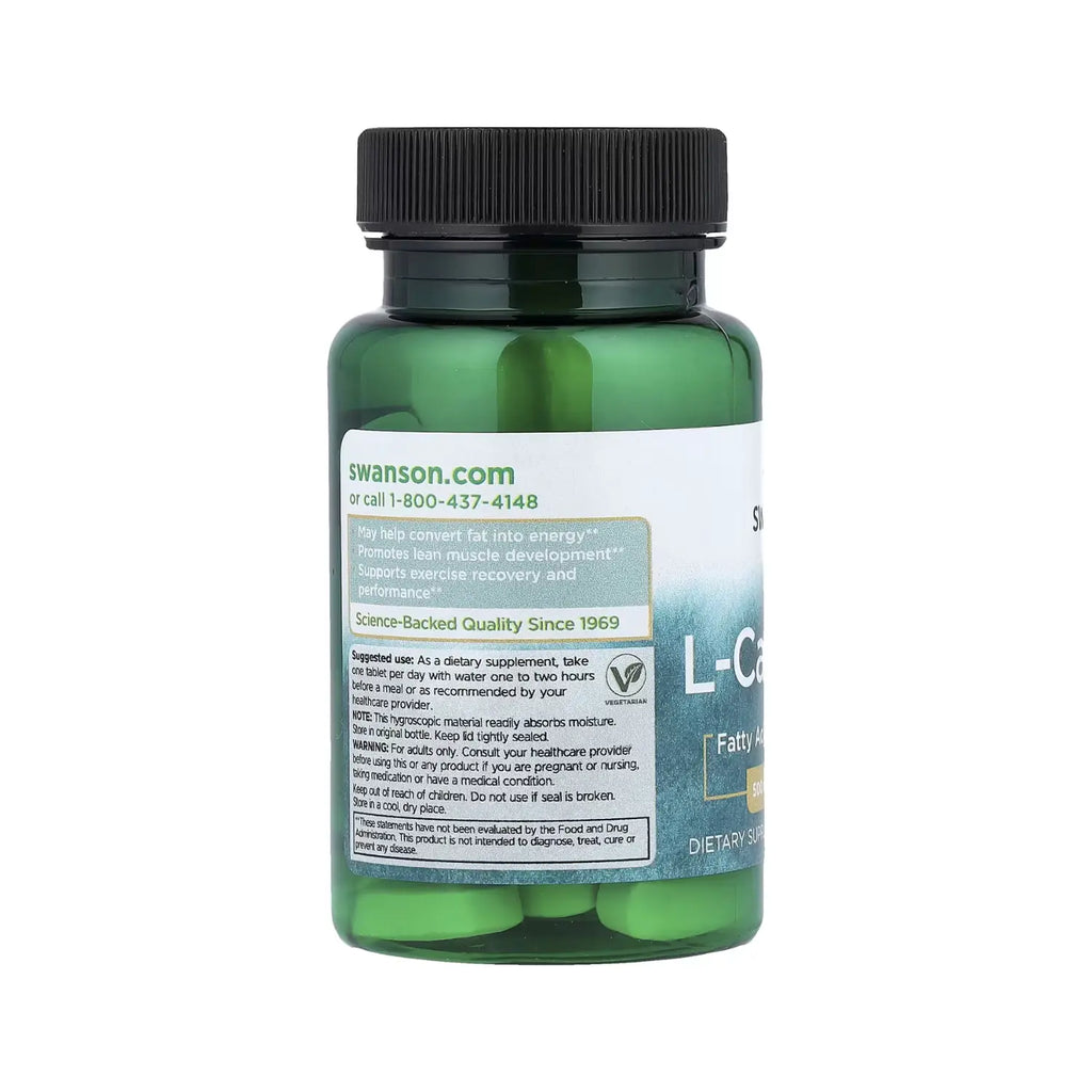 SWANSON L-CARNITINA 500 MG 30 TABS SFN