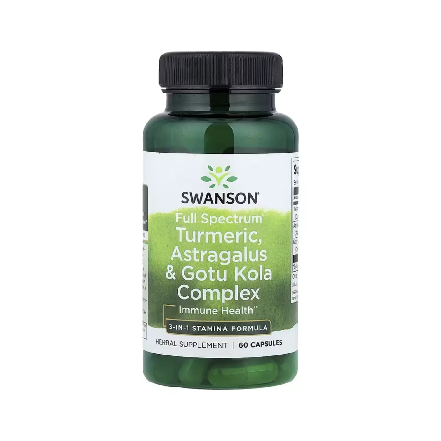 SWANSON COMPLEJO DE CÚRCUMA, ASTRÁGALO Y GOTU KOLA 60 CAPS SFN