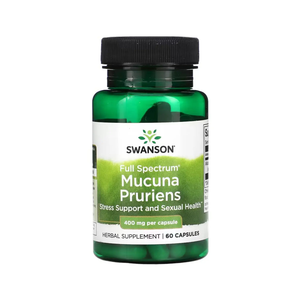 SWANSON MUCUNA PRURIENS ESPECTRO COMPLETO 400MG 60CAPS SFN