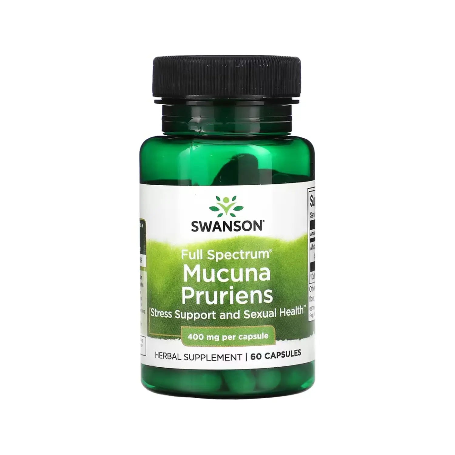 SWANSON MUCUNA PRURIENS ESPECTRO COMPLETO 400MG 60CAPS SFN