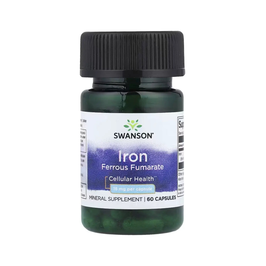 SWANSON FUMARATO FERROSO DE HIERRO 18 MG 60 CAPS SFN