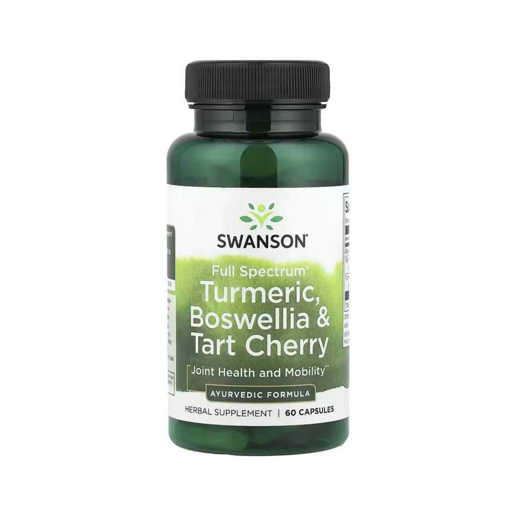 SWANSON CÚRCUMA, BOSWELLIA Y TARTA DE CEREZA 60 CAPS SFN