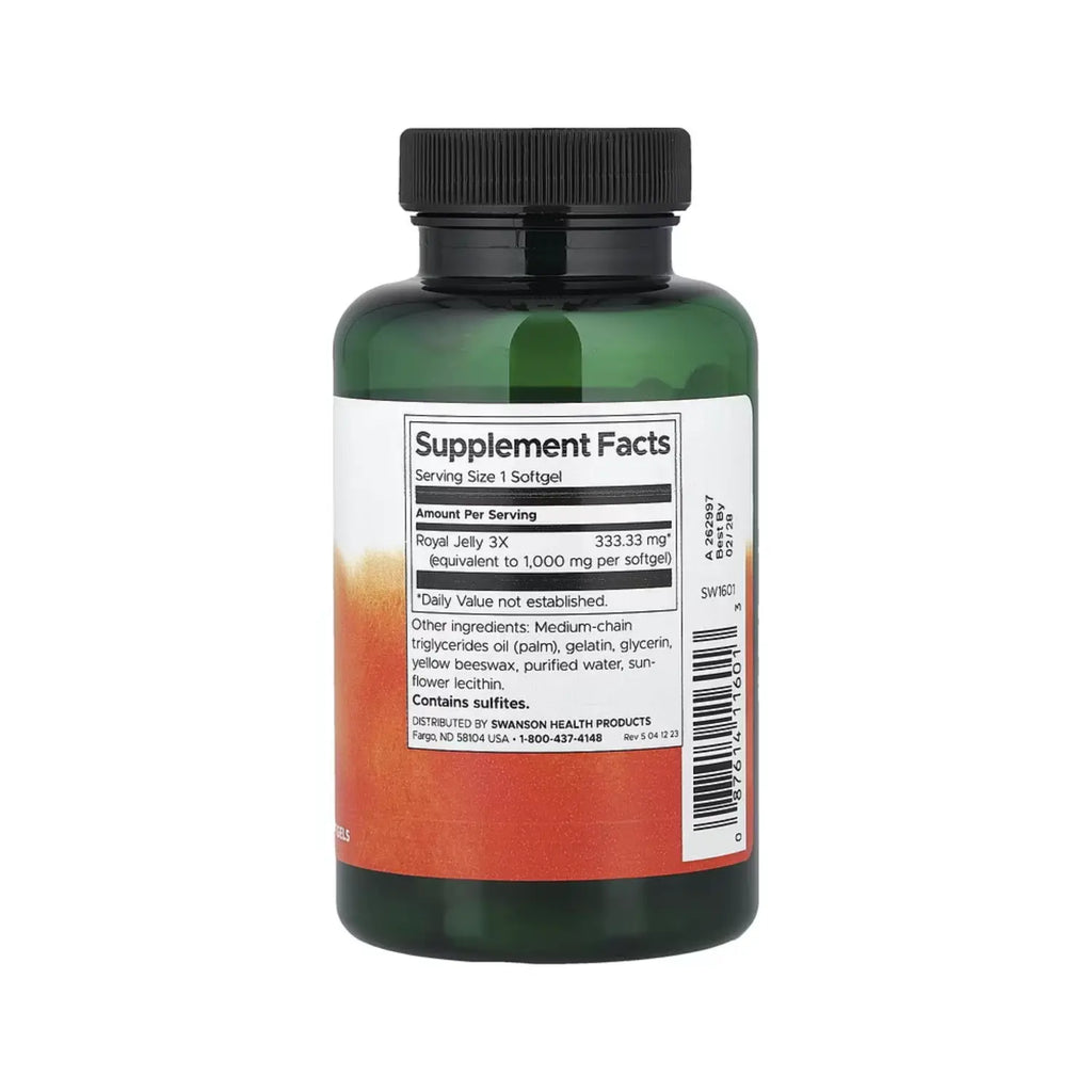 SWANSON JALEA REAL CONCENTRACIÓN MÁXIMA 100 CAPS BLANDAS SFN