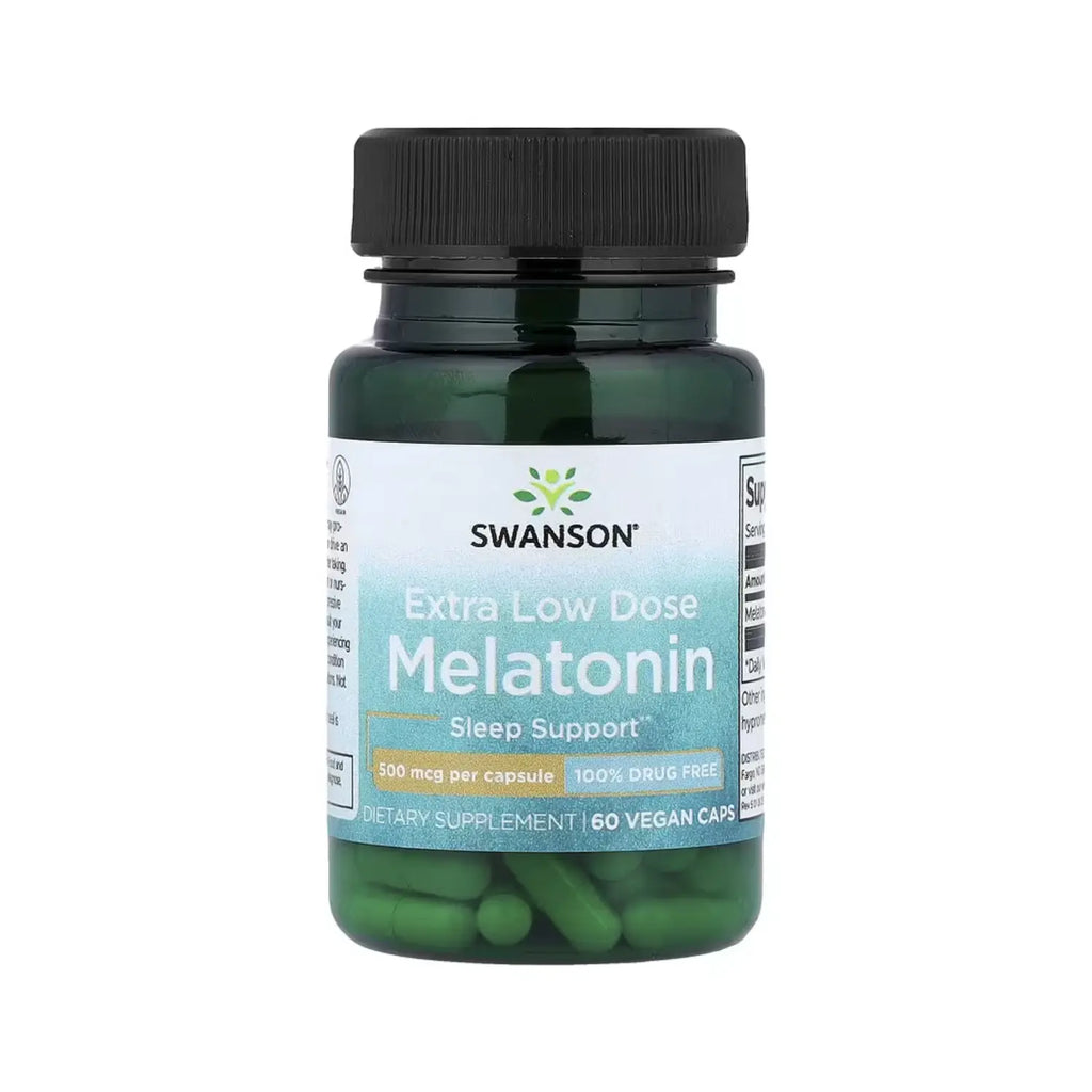 Swanson Melatonina 500 Mcg Mejora Del Sueño 60 Caps Sfn