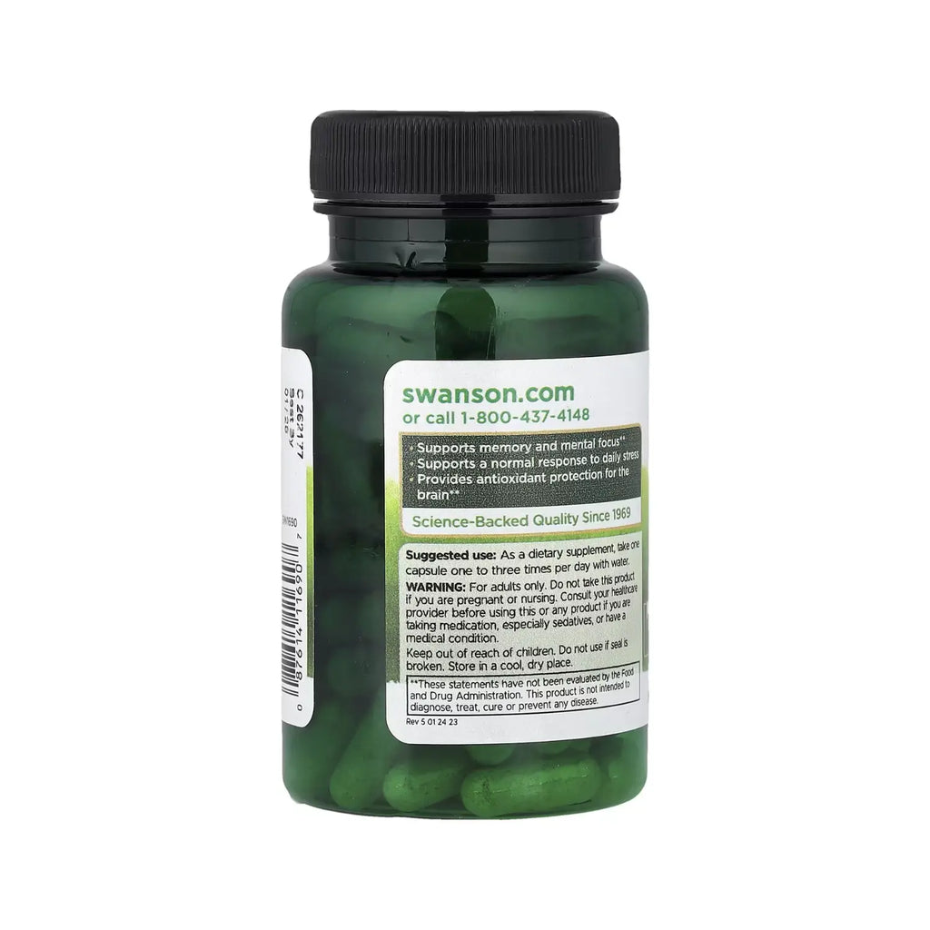 SWANSON EXTRACTO DE BACOPA MONNIERA 10:1 50MG 90 CAPS SFN