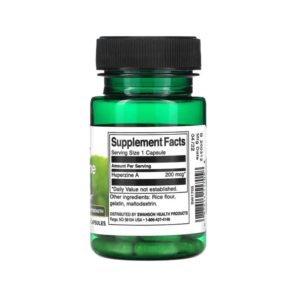 Swanson Huperzine A - Maximum Strength 200 mcg 30 Caps SFN