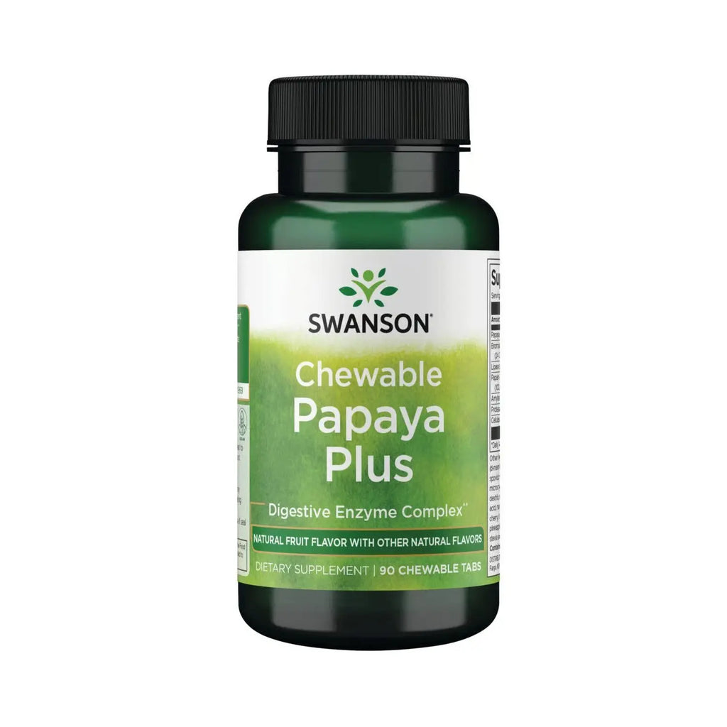 SWANSON PAPAYA PLUS MASTICABLE 90 TABLETAS MASTICABLES SFN