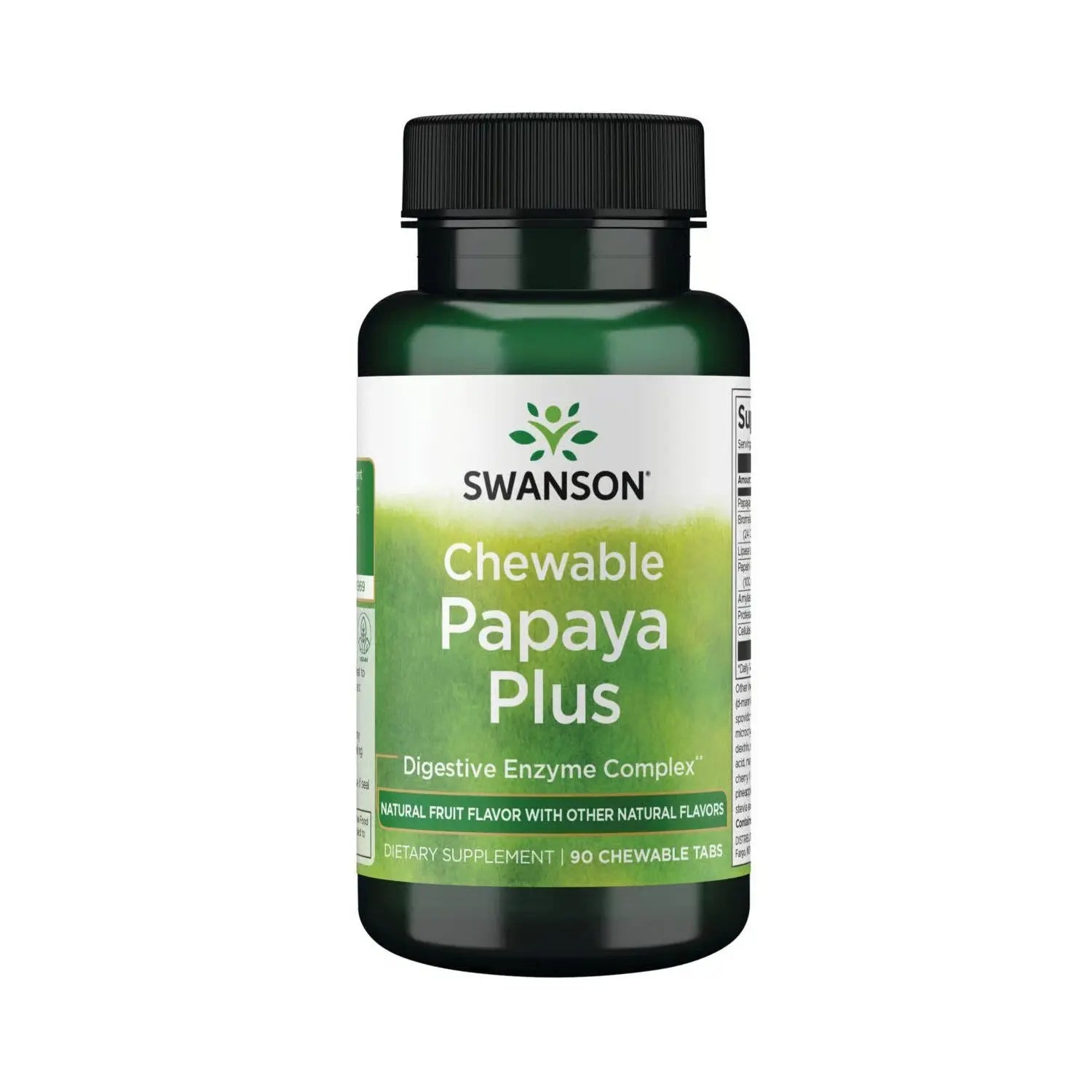 SWANSON PAPAYA PLUS MASTICABLE 90 TABLETAS MASTICABLES SFN