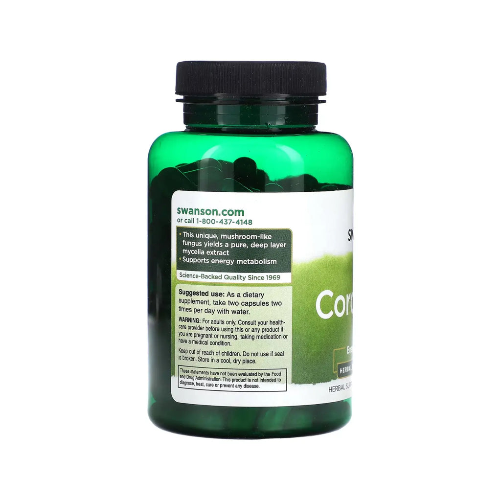 SWANSON CORDYCEPS 120 CÁPSULAS APOYO ENERGÉTICO