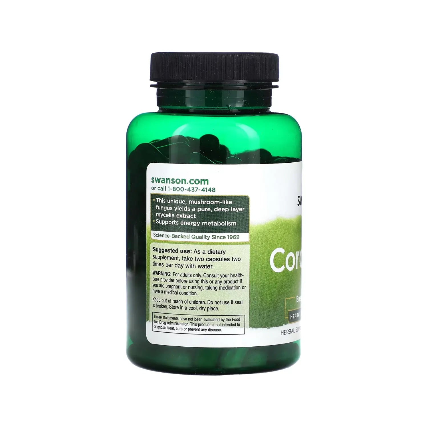 SWANSON CORDYCEPS 120 CÁPSULAS APOYO ENERGÉTICO