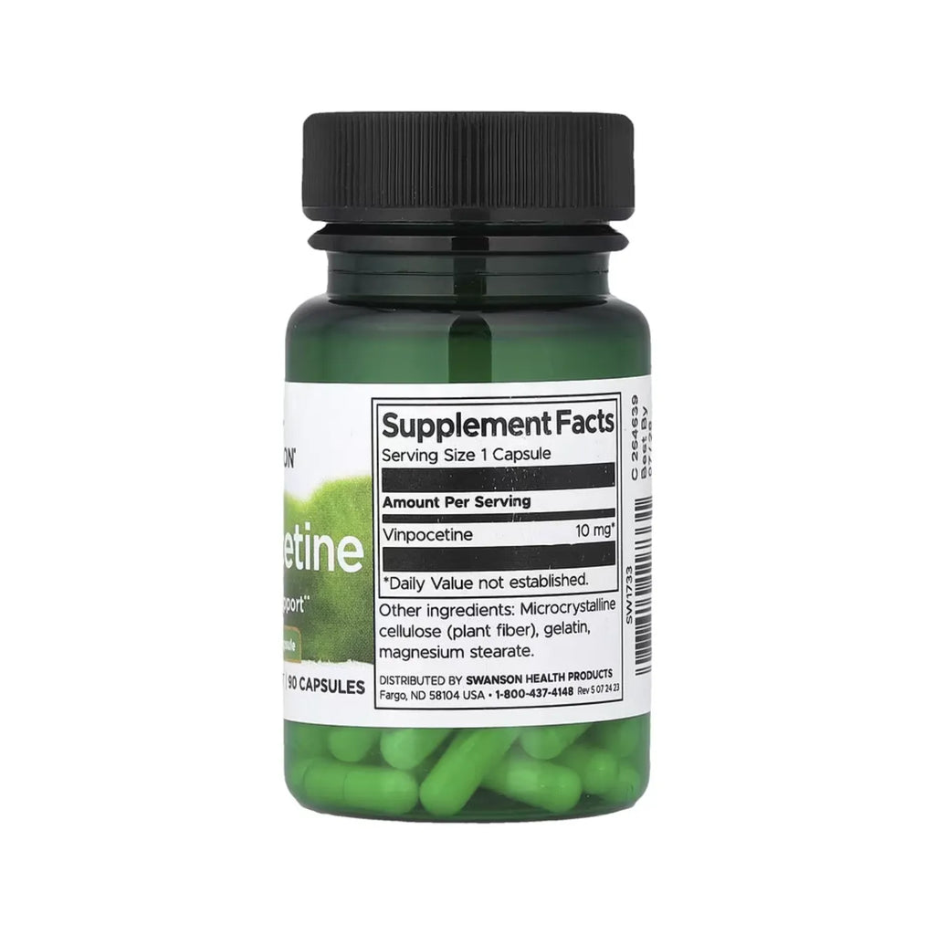 Swanson, Vinpocetina, 10 Mg, 90 Cápsulas