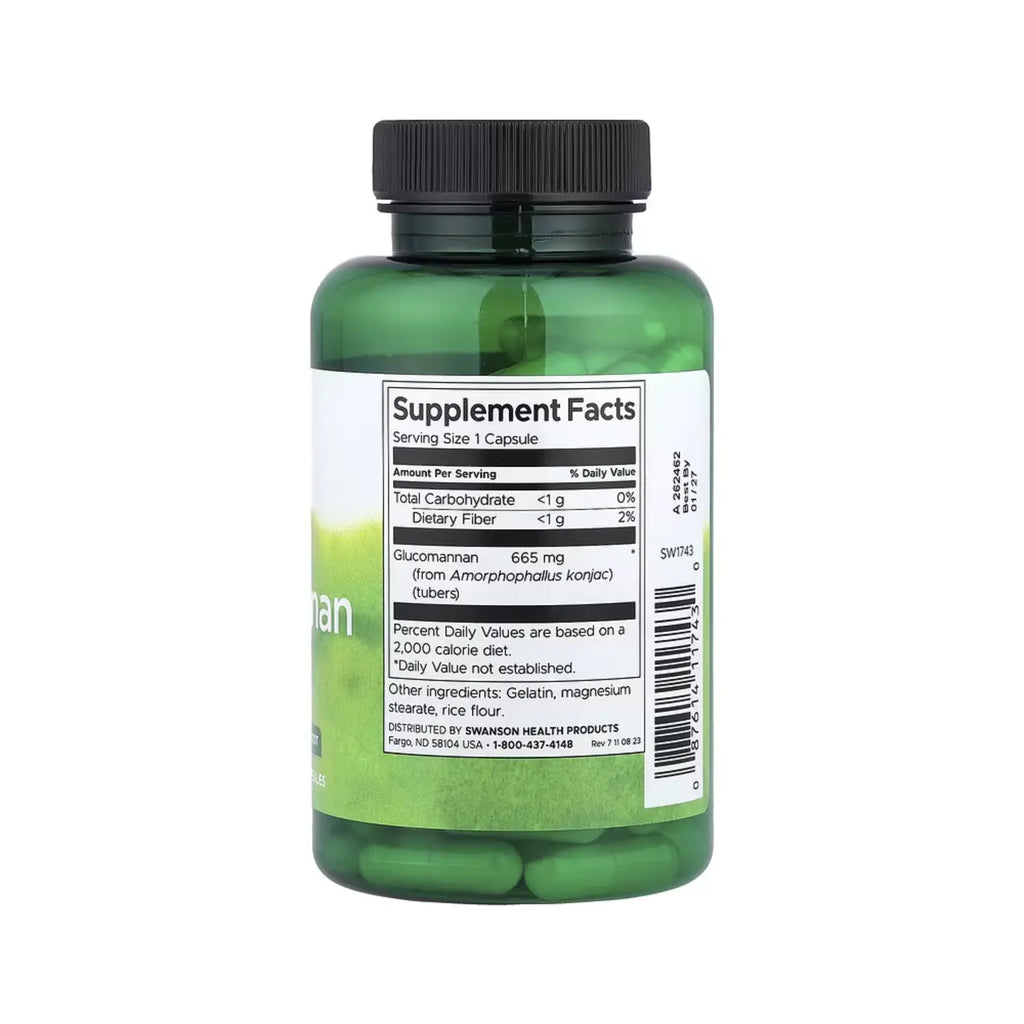 SWANSON GLUCOMANANO 665MG SALUD DIGESTIVA 90CAPS SFN