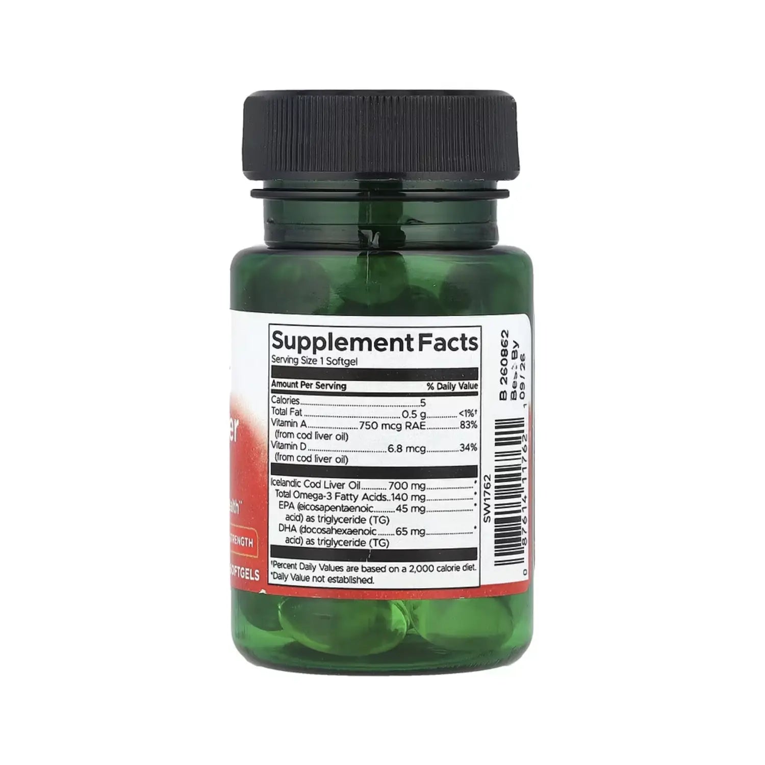 Swanson Aceite De Hígado De Bacalao 700 Mg 30 Softcaps Sfn