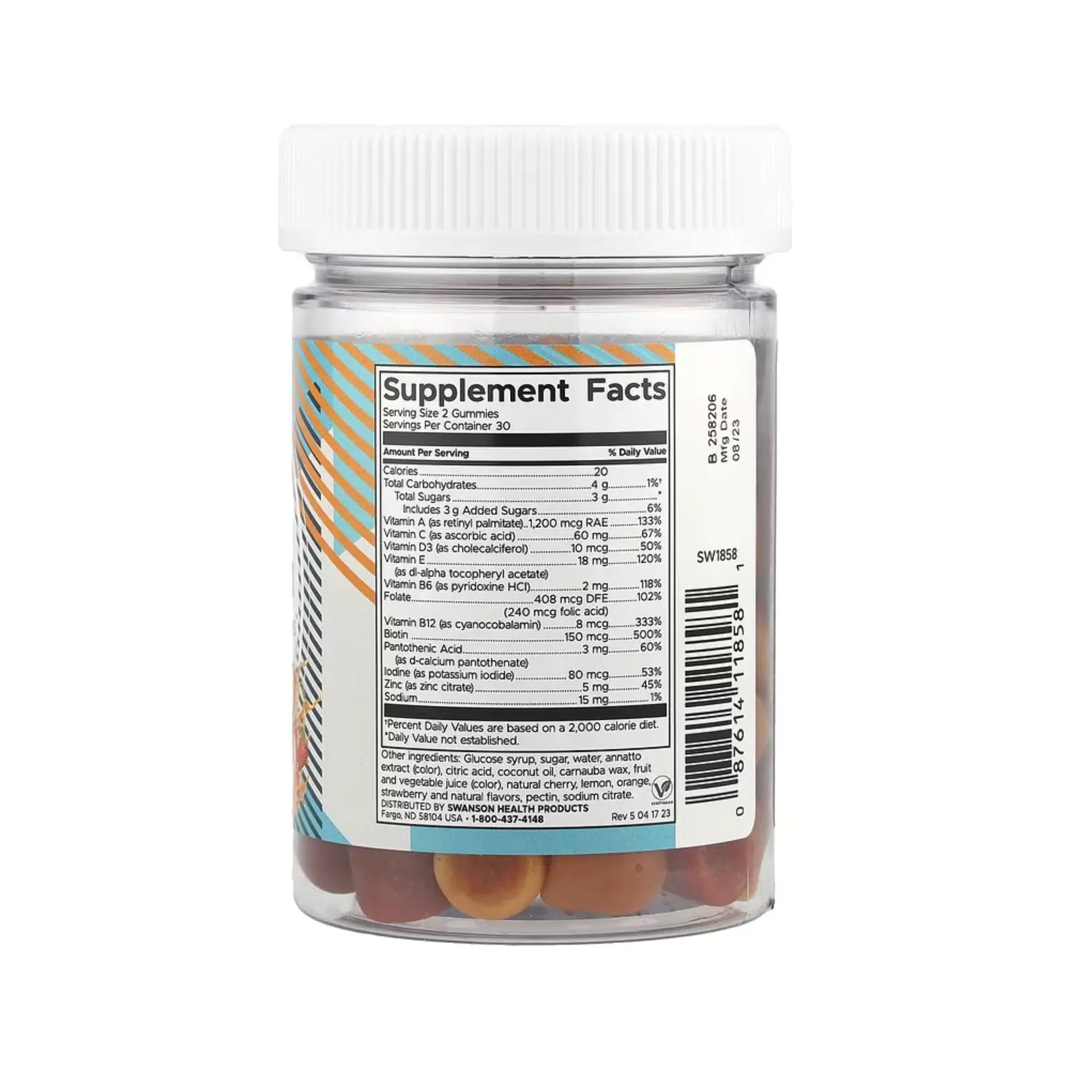 SWANSON MULTIVITAMINAS PARA ADULTO- NARANJA FRESA DURAZNO SFN