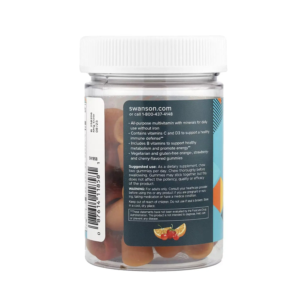 SWANSON MULTIVITAMINAS PARA ADULTO- NARANJA FRESA DURAZNO SFN