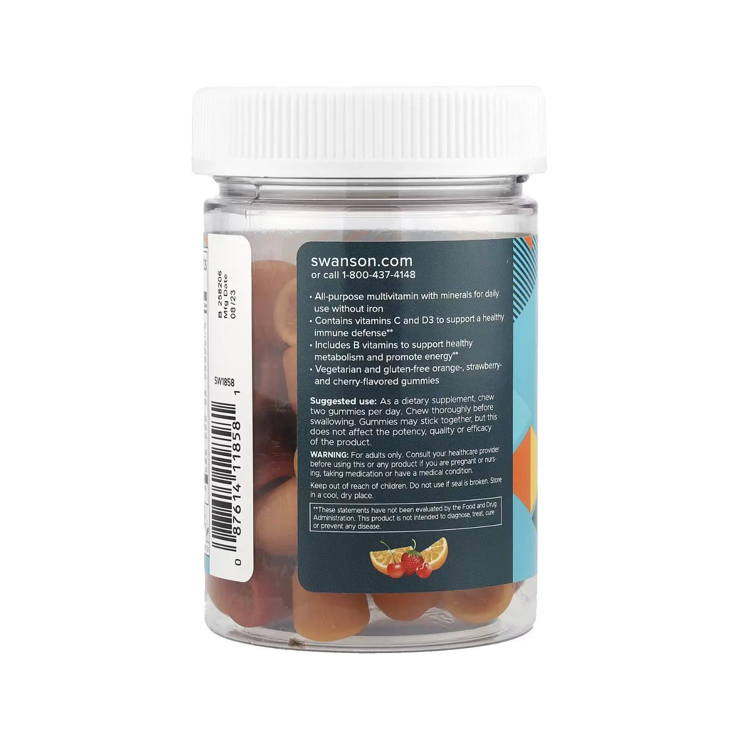 SWANSON MULTIVITAMINAS PARA ADULTO- NARANJA FRESA DURAZNO SFN