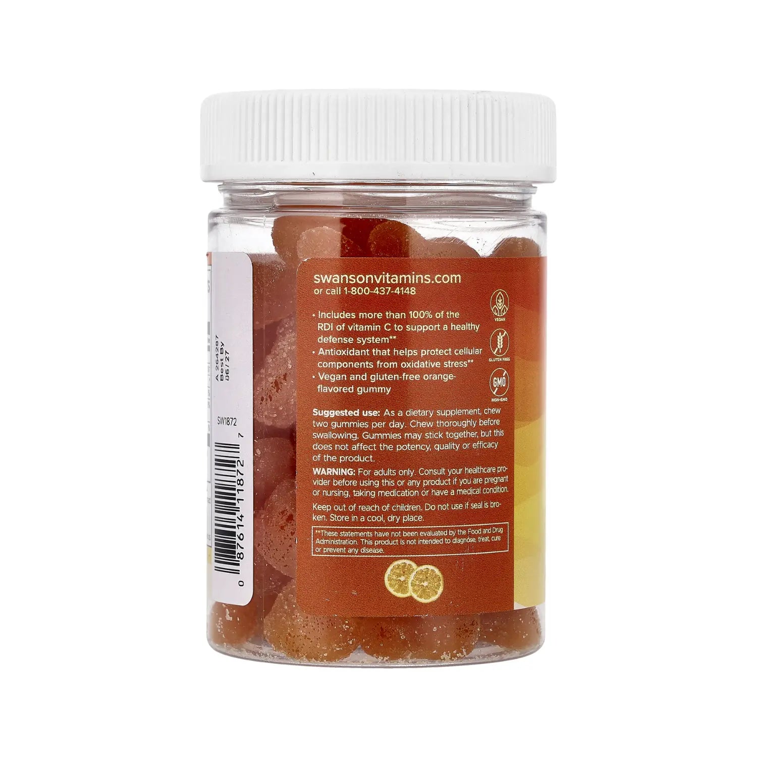 SWANSON VITAMINA C APOYO INMUNOLOGICO 60 GOMITAS SFN