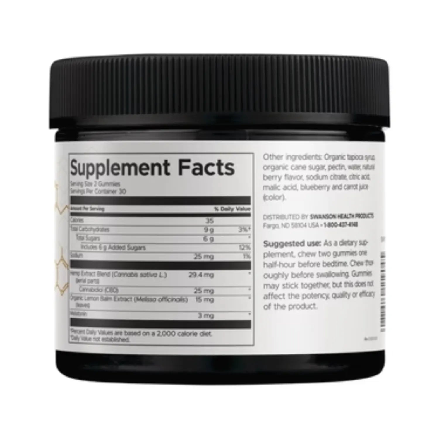 Swanson Cbd Gummy - Red Raspberry 12.5 mg 60 Gummies