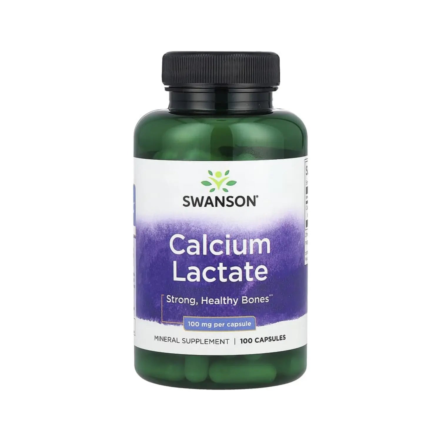 SWANSON LACTATO DE CALCIO 100 MG 100 CAPSULAS SFN
