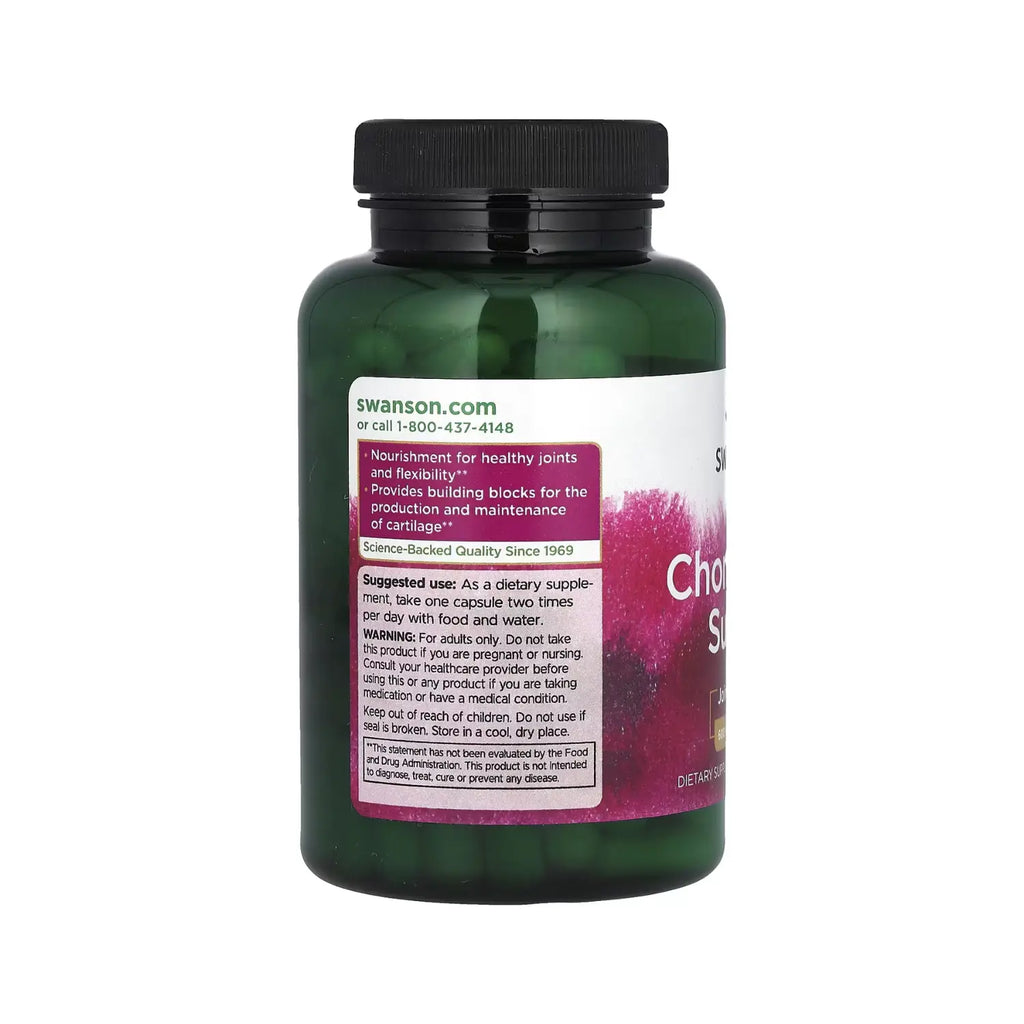 SWANSON SULFATO DE CONDROITINA 600 MG 120 CAPS SFN