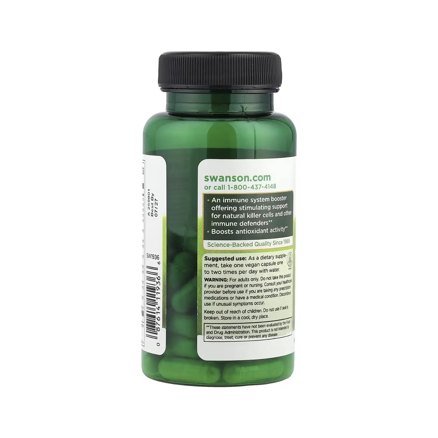 Swanson Full Spectrum 14 Complejo de hongos 60 cápsulas vegetales