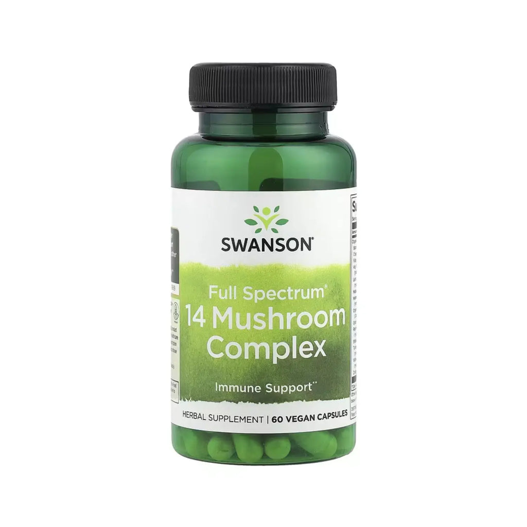 Swanson Full Spectrum 14 Complejo de hongos 60 cápsulas vegetales