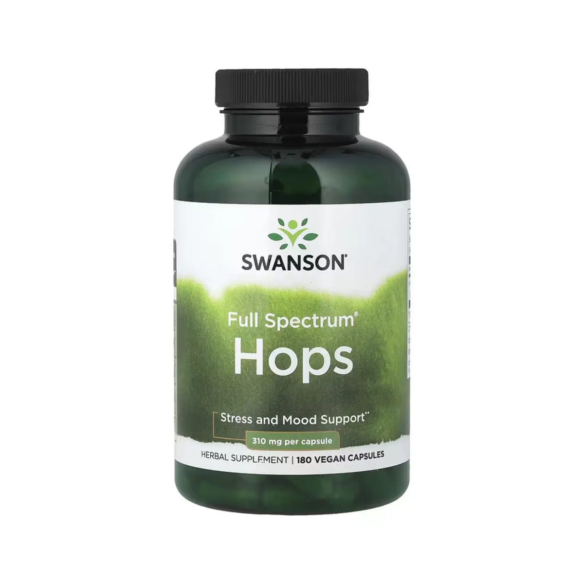 Swanson, Lúpulo, Mejora El Estado De Ánimo Y Reduce El Estrés, 180 Cápsulas Veganas, 310 Mg Por Cápsula