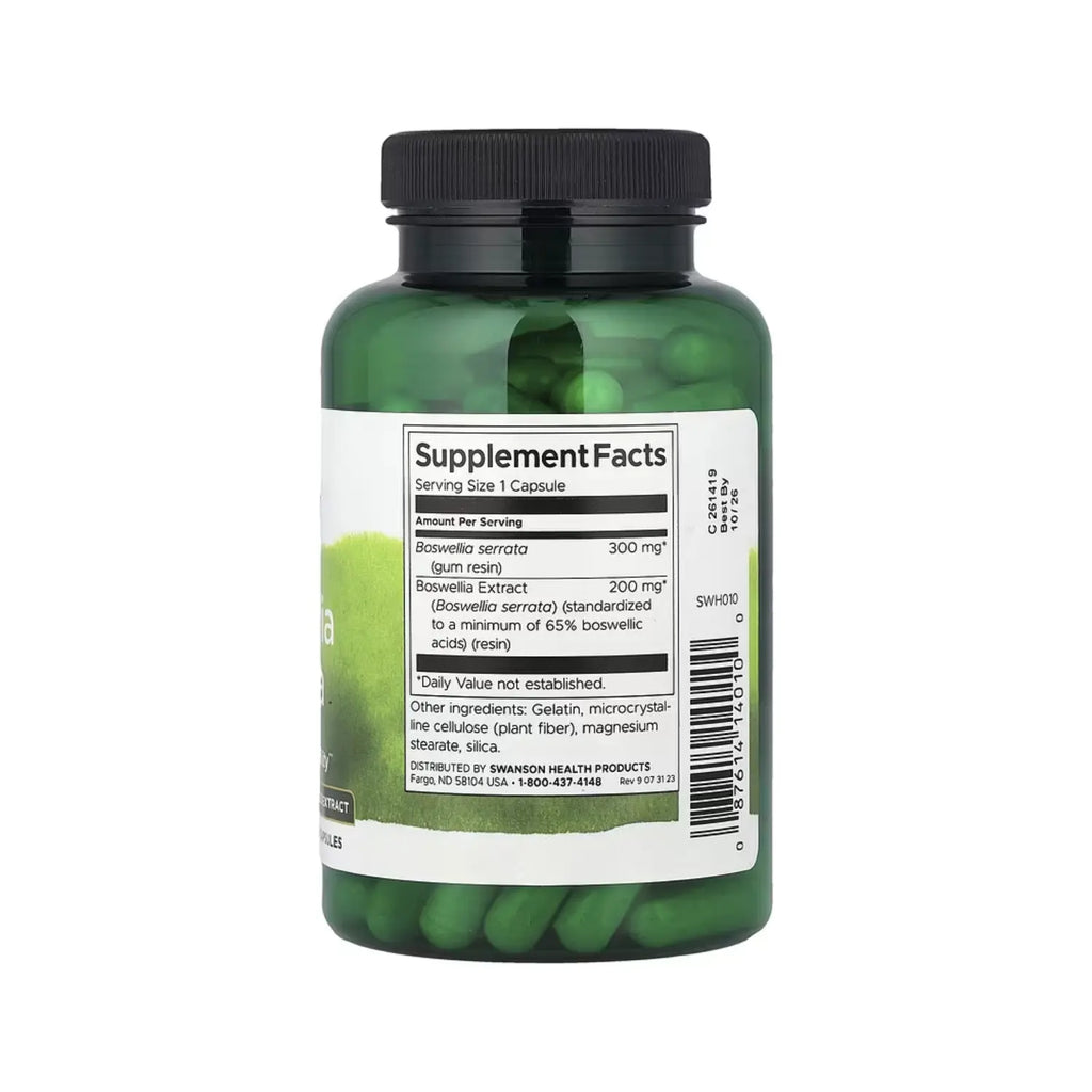 Swanson Boswellia Serrata - Whole Herb & Standardized Extract 120 Caps