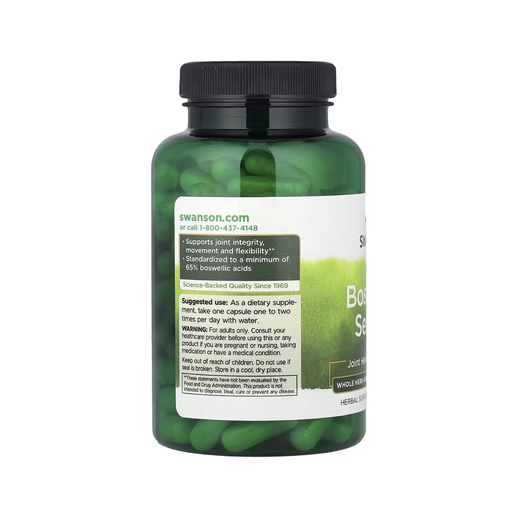 Swanson Boswellia Serrata - Whole Herb & Standardized Extract 120 Caps