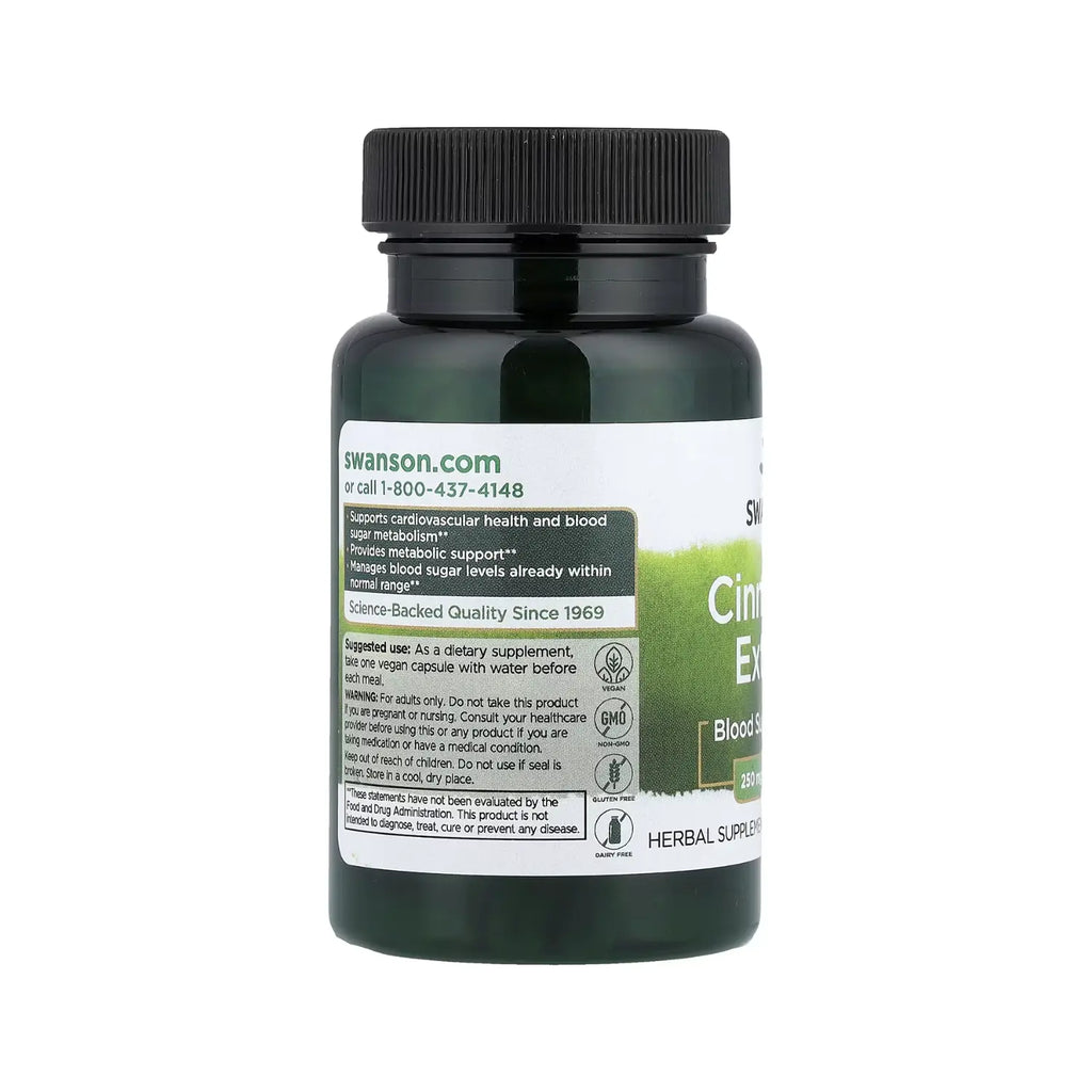 SWANSON CINNAMON EXTRACT 250 MG 90 CAPS
