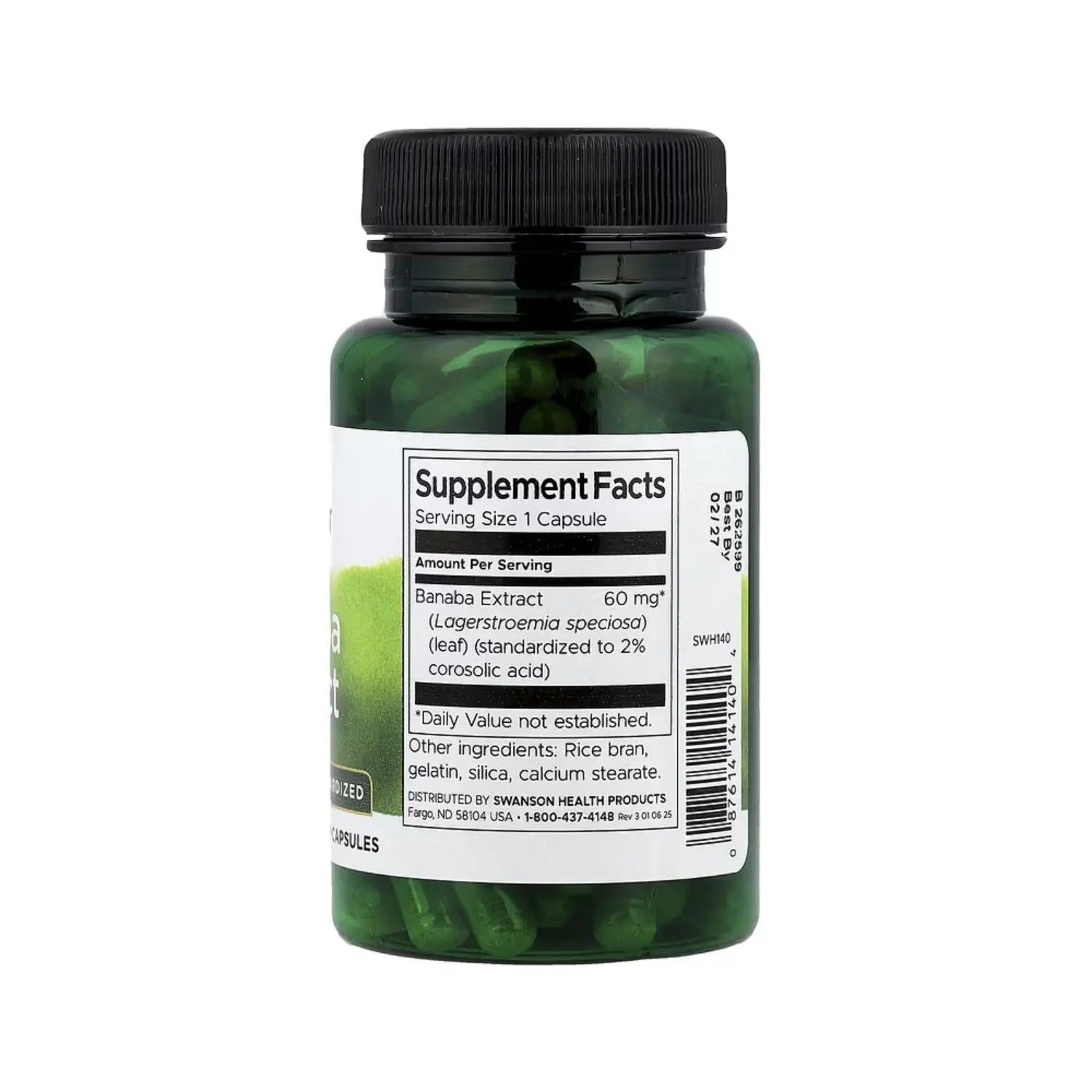 Swanson Banaba Extract - High Potency Standardized 60 mg 90 Caps
